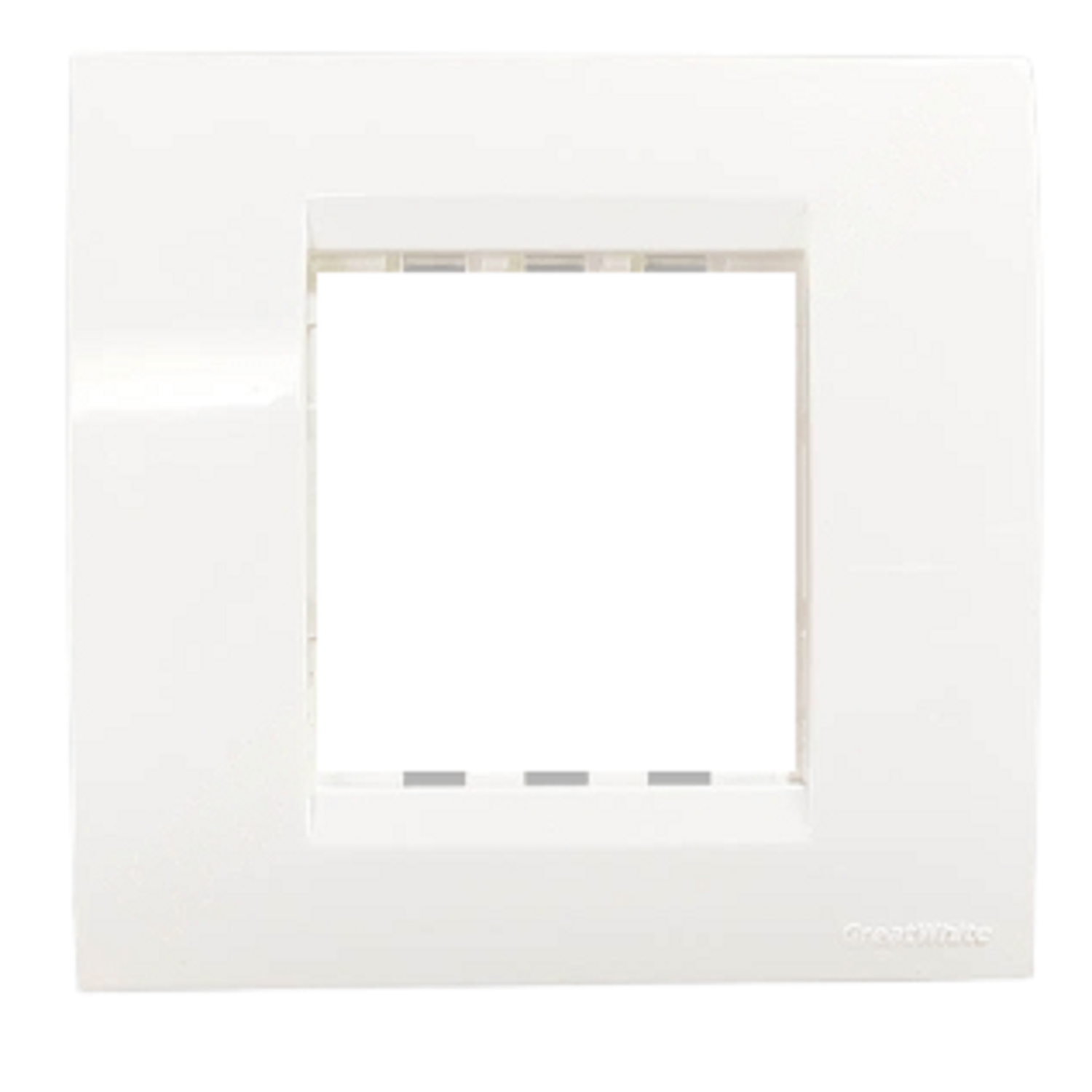 GreatWhite Fiana 2 Module Cover Plate with Base Frame - White